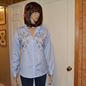 𝅺long Sleeve Striped Top Small